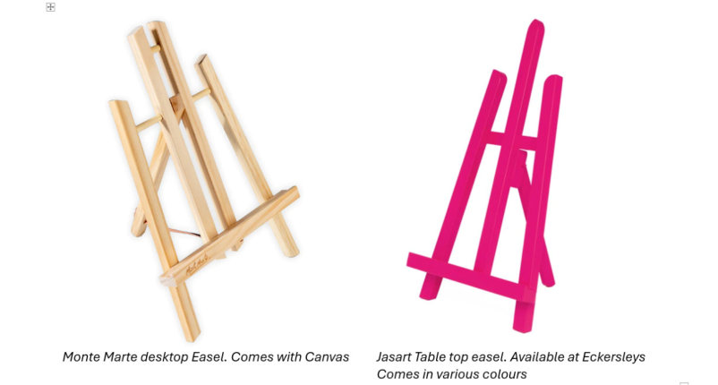 Essential item for every artist: Desktop easels