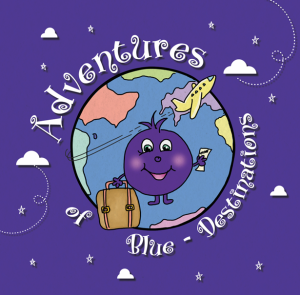 About me and my children's book illustrations Adventures of Blue -Destinations, new book title for 2025