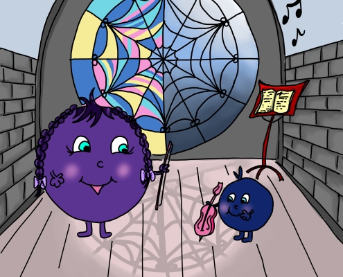 About me and my children's book illustrations Adventures of Blue - Halloween